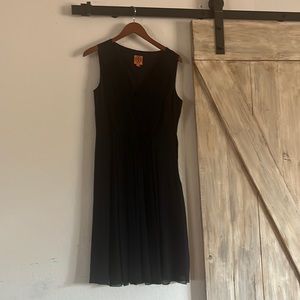 Tory Burch Navy Blue Midi Dress.